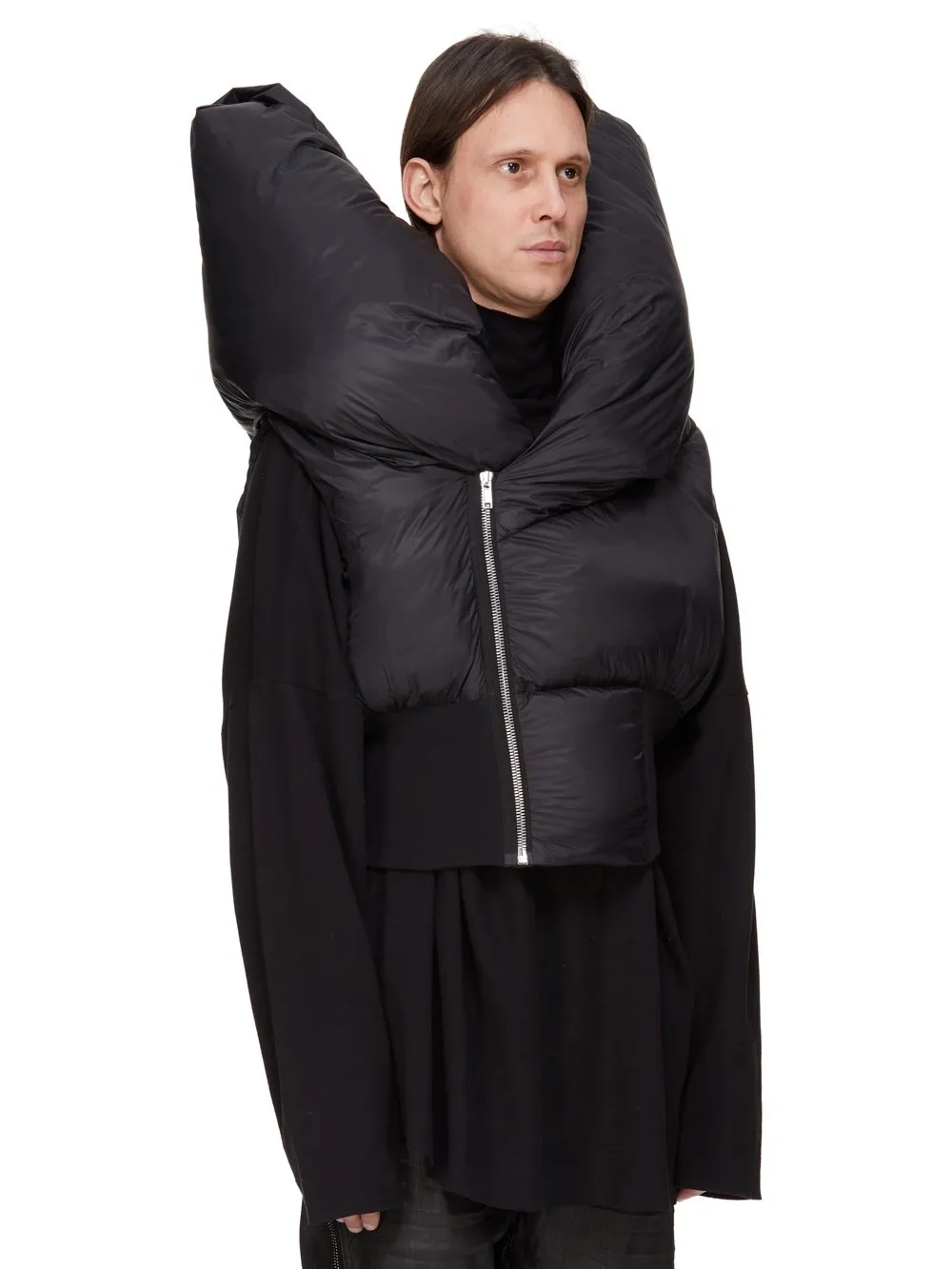 Drkshdw Concordians Anubis Vest In Black Recycled Nylon