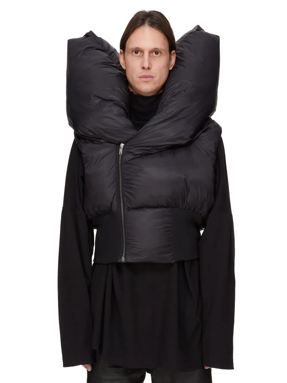 Drkshdw Concordians Anubis Vest In Black Recycled Nylon