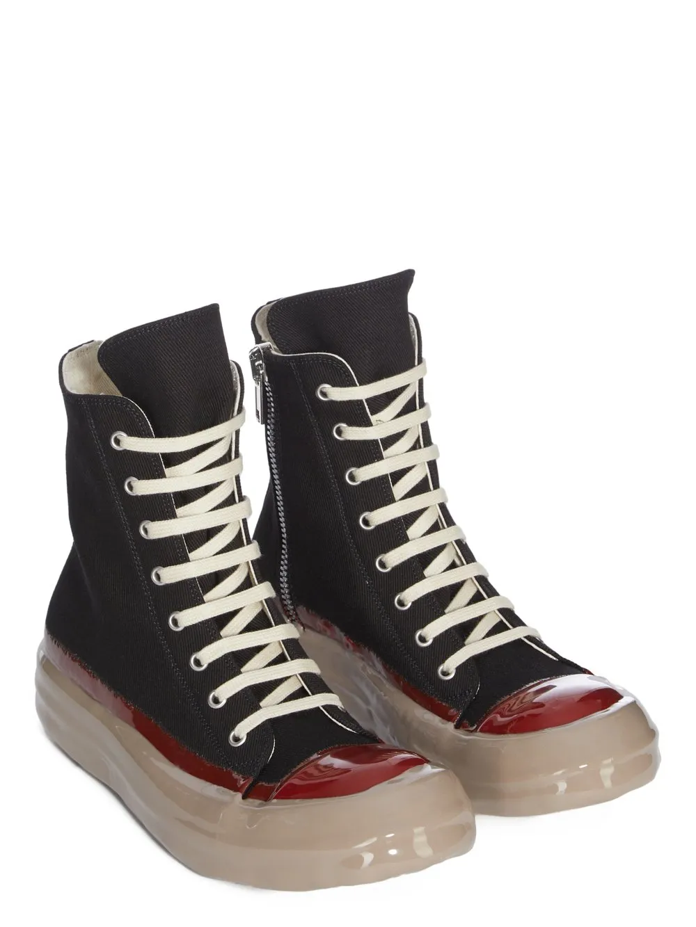 Drkshdw Concordians Sneaks In Black/Red/Drk Beige 13Oz Overdyed Denim