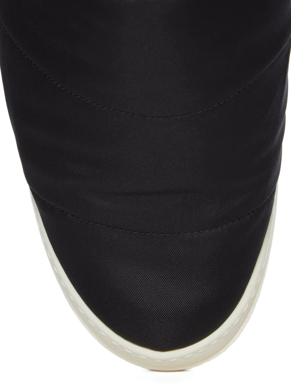 Drkshdw Concordians Puffer Slip On In Black/Milk Nylon Canvas