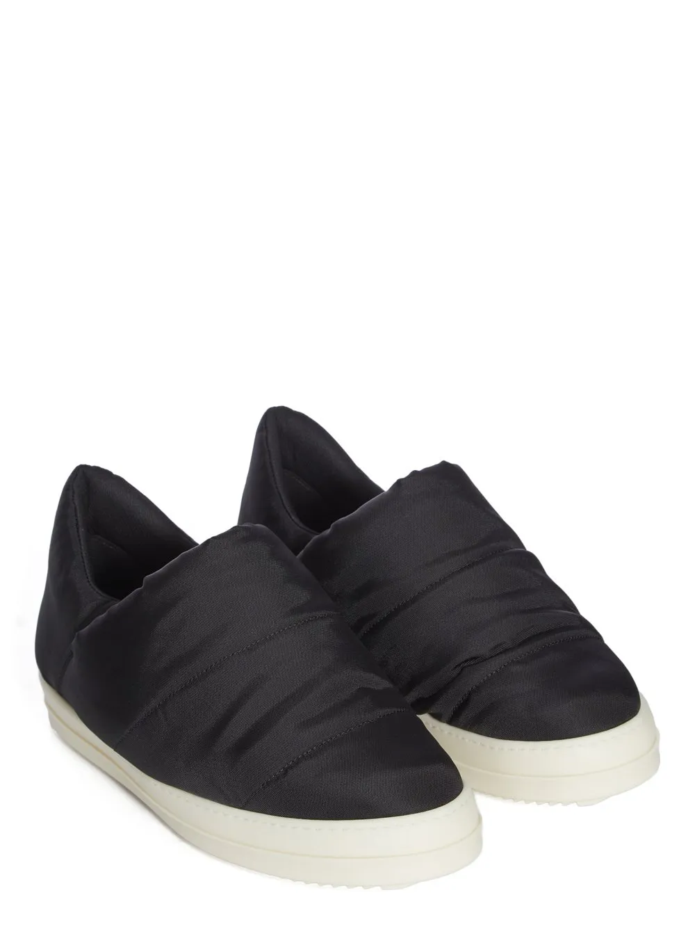 Drkshdw Concordians Puffer Slip On In Black/Milk Nylon Canvas