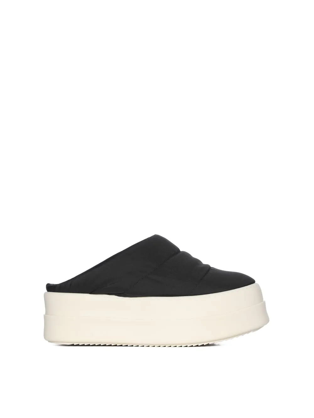 Drkshdw Concordians Puffer Slip On In Black/Milk Nylon Canvas