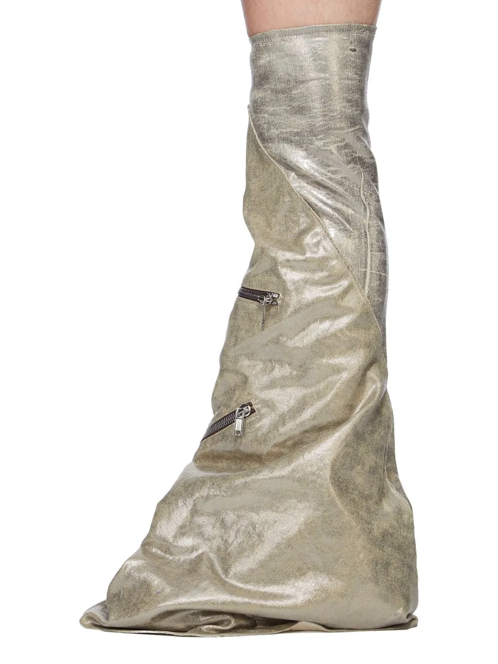 Drkshdw Concordians Cargo Fetish In Palladium/Milk 13Oz Foil Denim