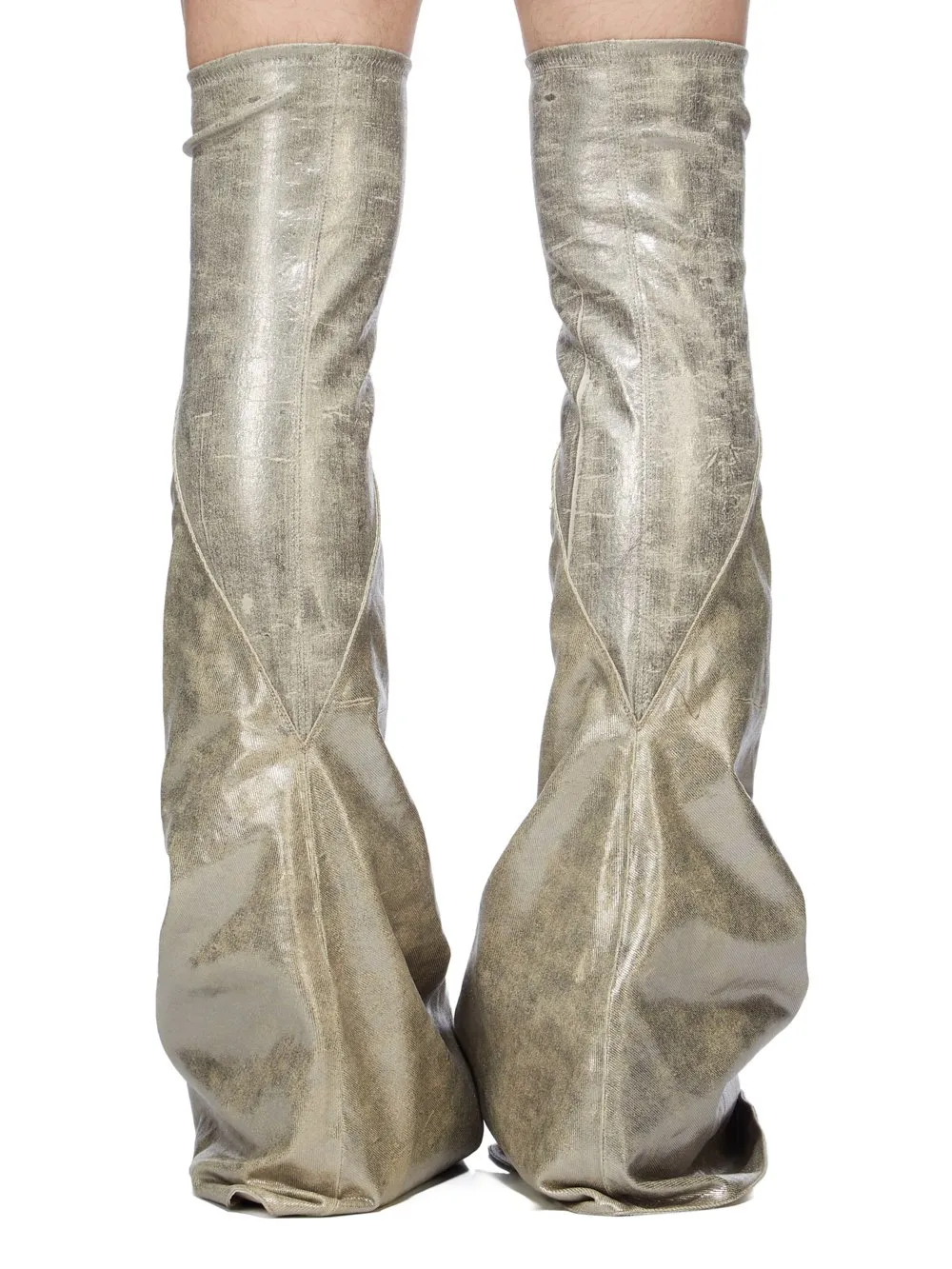Drkshdw Concordians Cargo Fetish In Palladium/Milk 13Oz Foil Denim