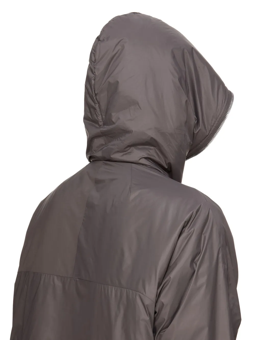 Drkshdw Concordians Sealed Windbreaker Coat In Bronze Recycled Nylon.