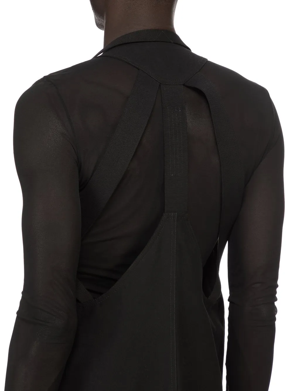 Rick Owens Temple Fringed Shorts In Black Veg Nappa Lamb