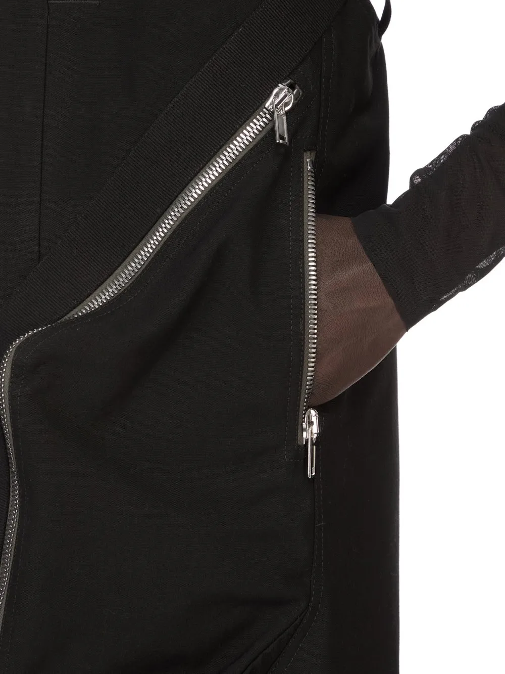 Rick Owens Temple Fringed Shorts In Black Veg Nappa Lamb