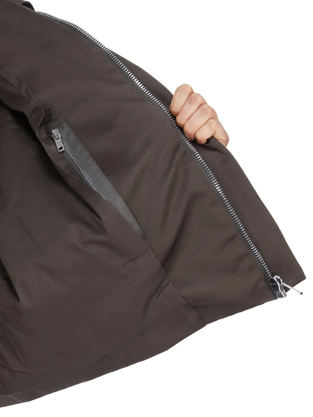 Rick Owens Temple Heizer Mac Jkt In Dark Dust Tech Duchesse