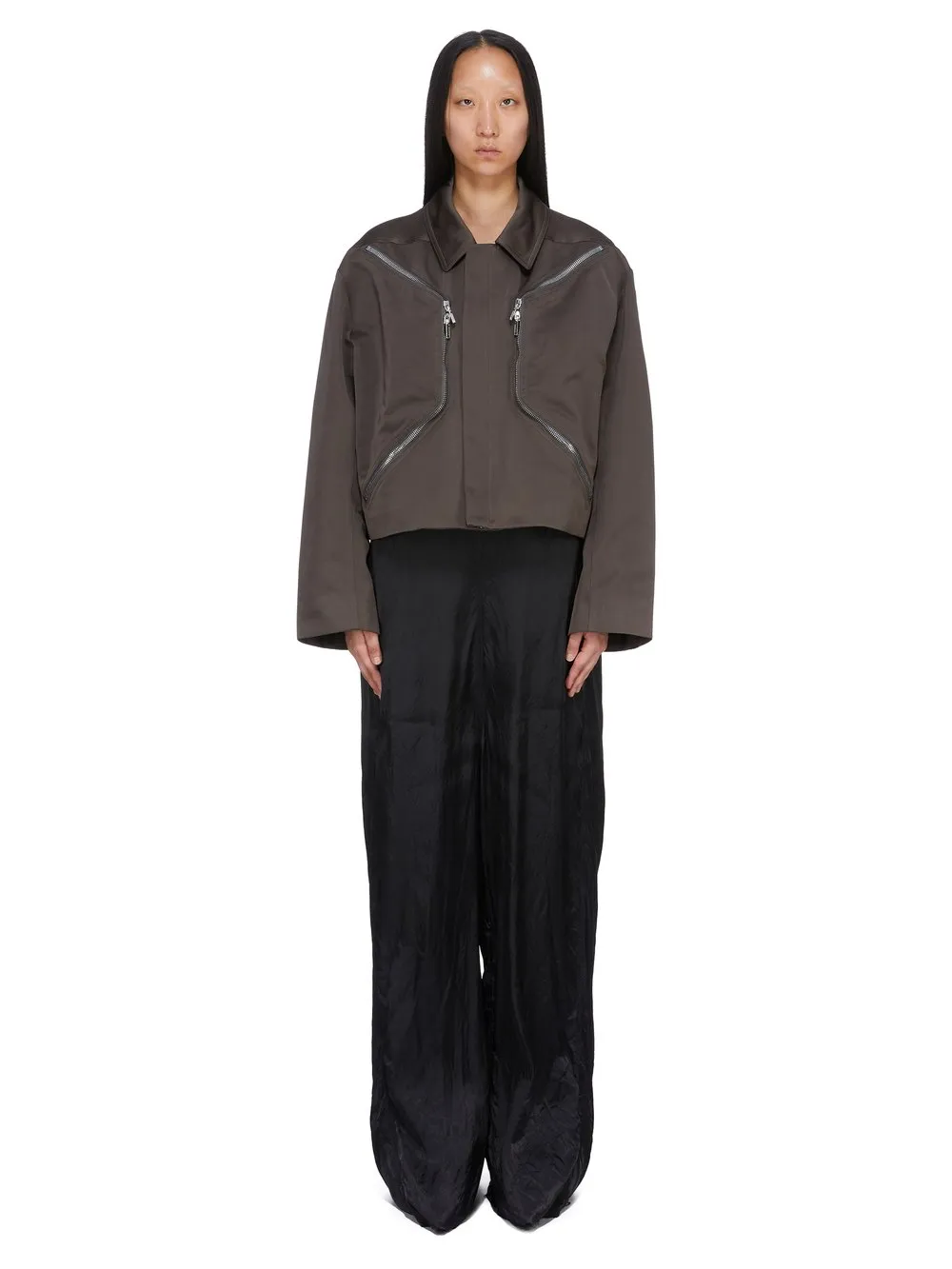 Rick Owens Temple Heizer Mac Jkt In Dark Dust Tech Duchesse