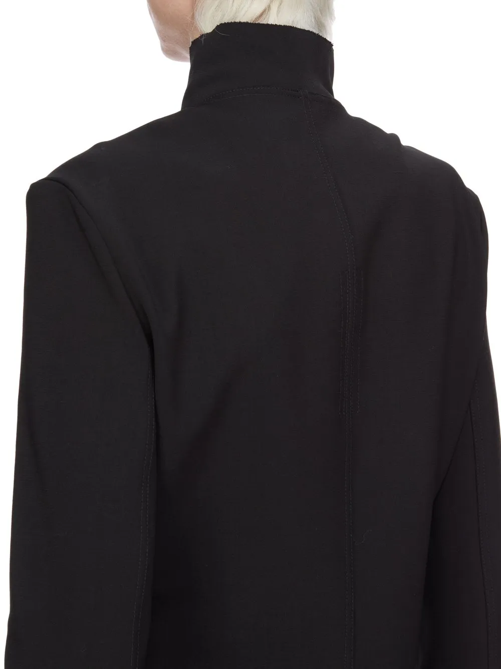 Rick Owens Concordians Gary Jkt In Black Stretch Wool