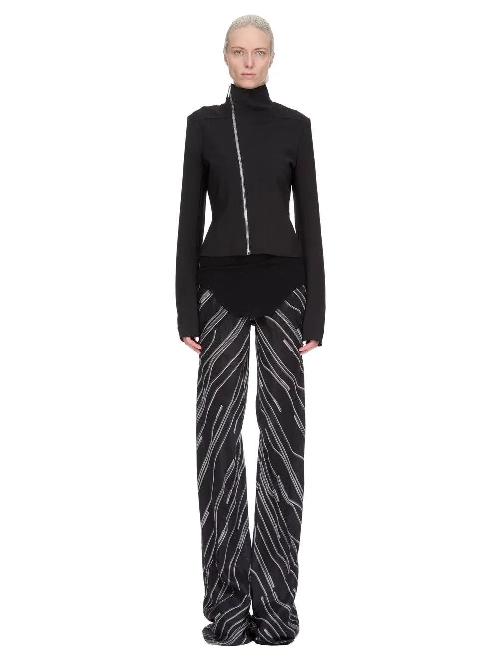 Rick Owens Concordians Gary Jkt In Black Stretch Wool