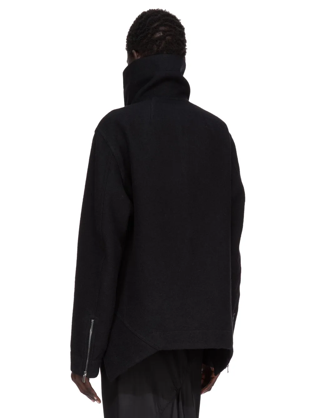 Rick Owens Concordians Exploder Jkt In Black Boiled Wool