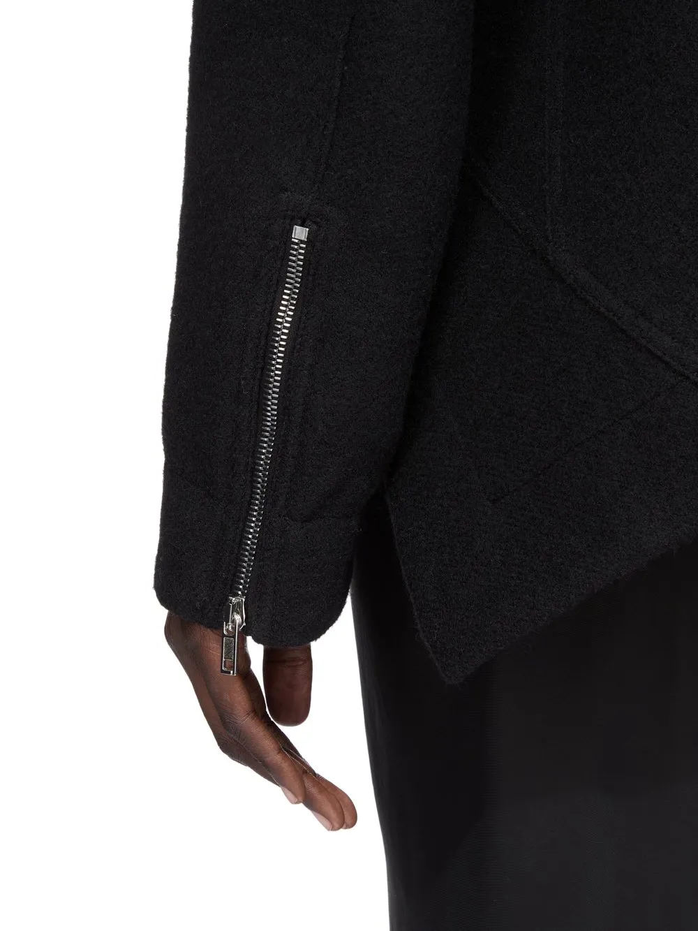 Rick Owens Concordians Exploder Jkt In Black Boiled Wool
