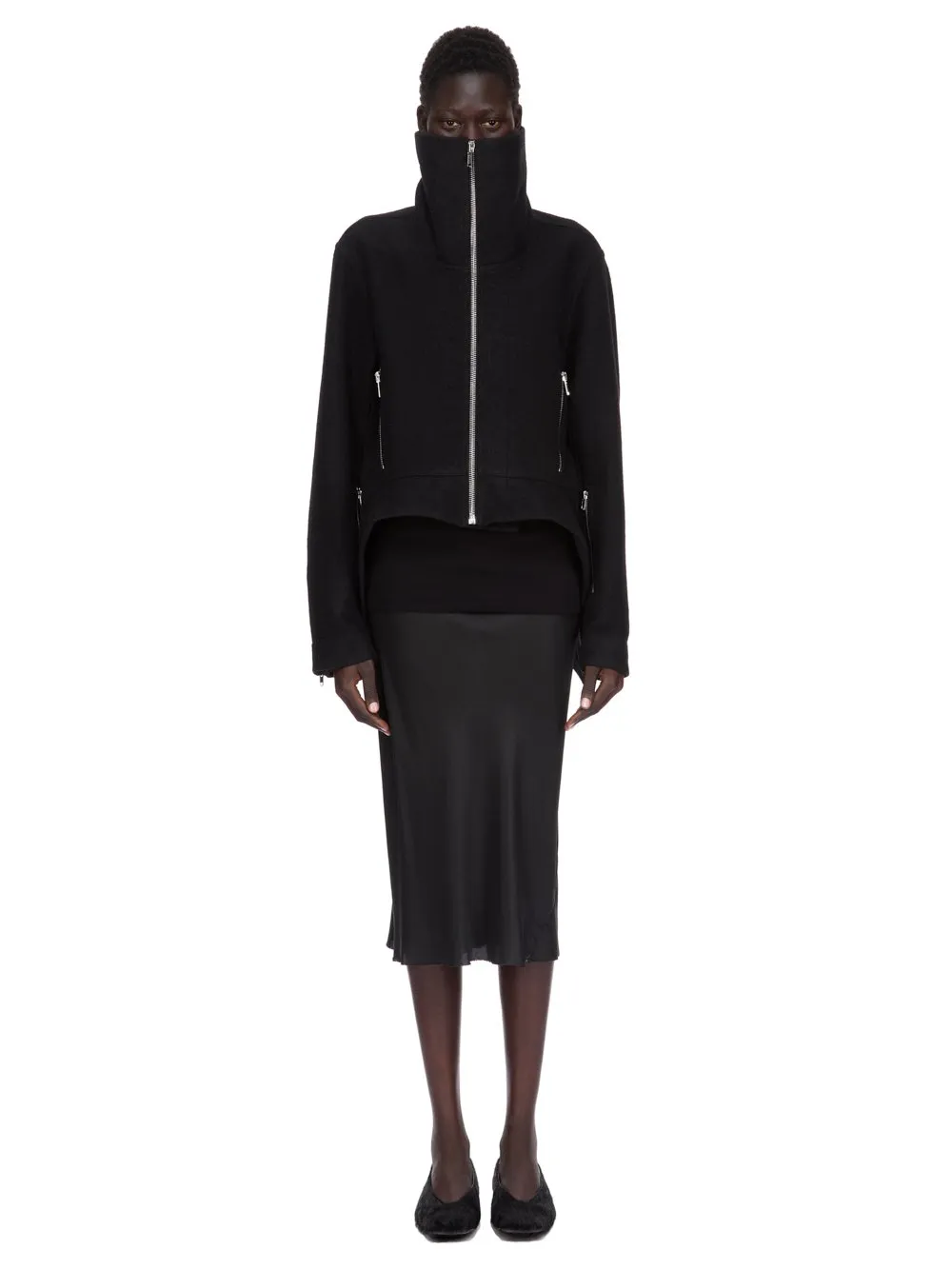 Rick Owens Concordians Exploder Jkt In Black Boiled Wool