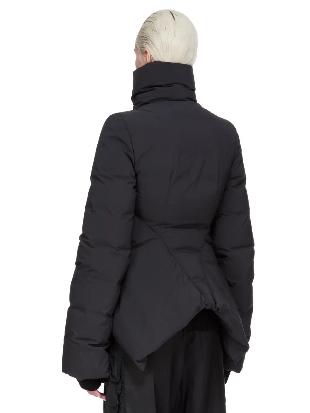 Rick Owens Concordians Naska Duvet In Black Matte Nylon
