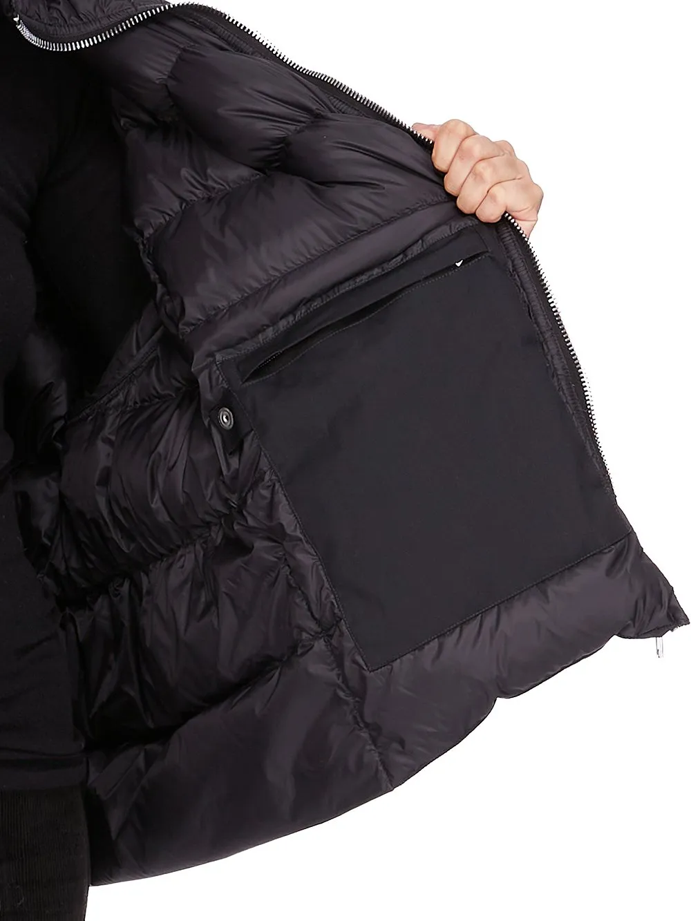Rick Owens Concordians Sail Duvet In Black Light Nylon