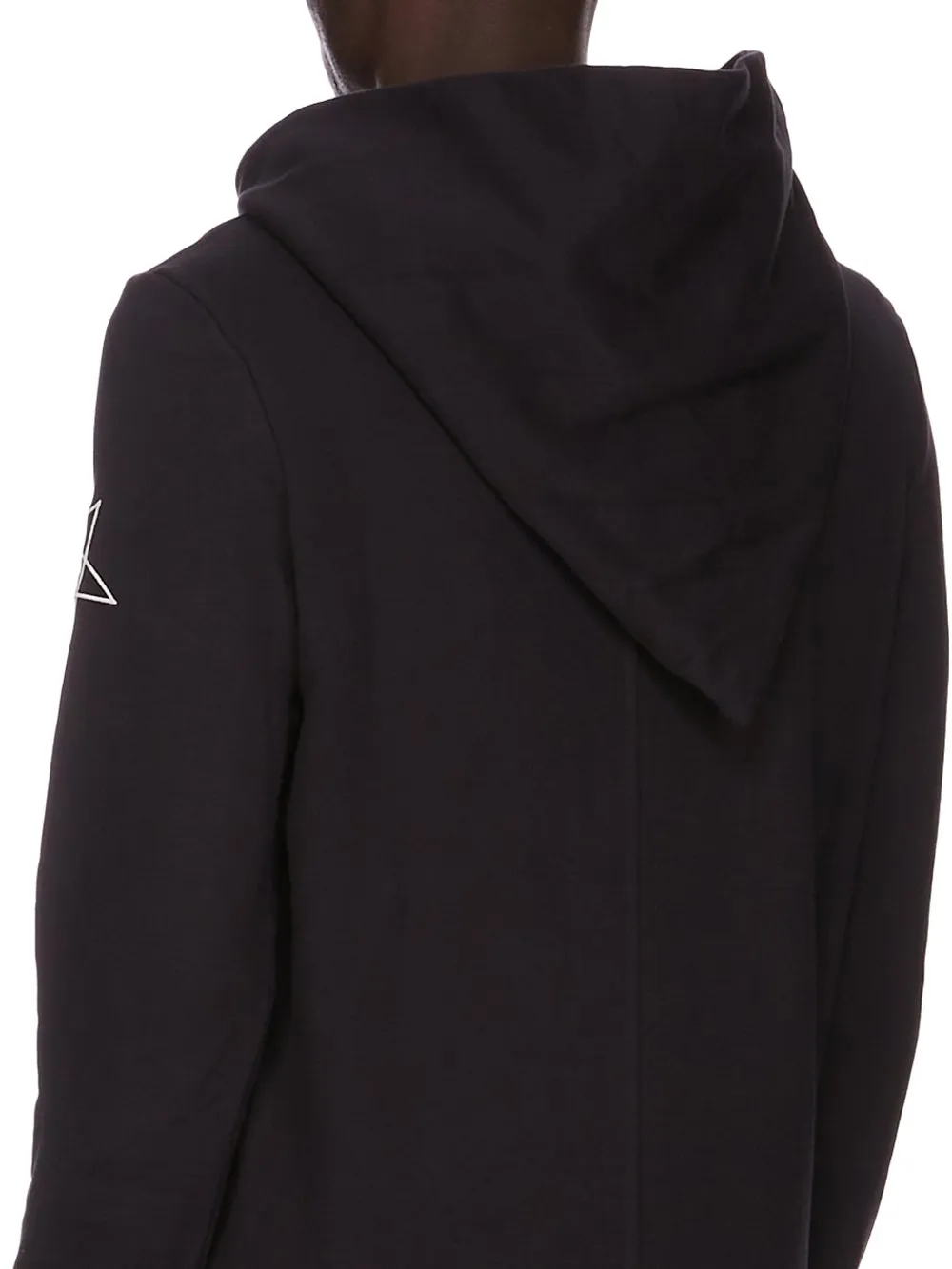 Champion X Rick Owens Mountain Hoodie In Black Compact Felpa Jersey