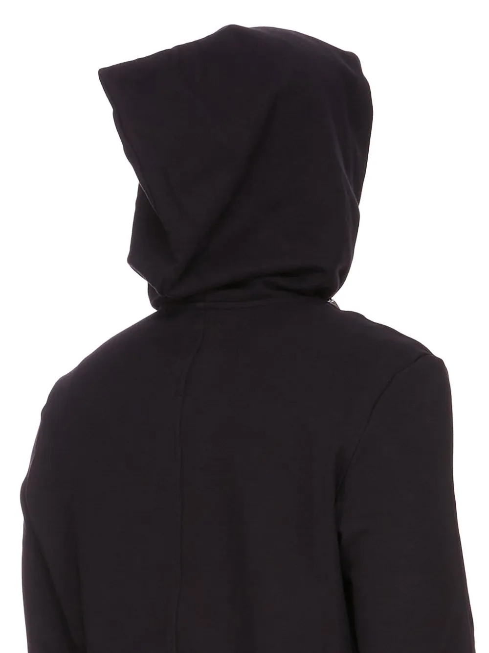 Champion X Rick Owens Mountain Hoodie In Black Compact Felpa Jersey