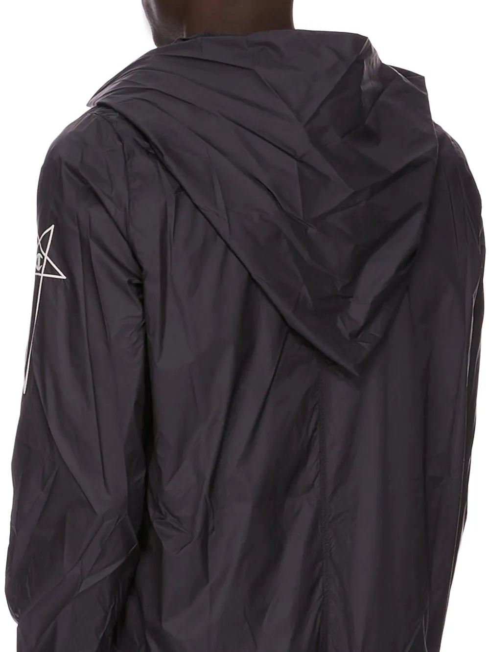 Champion X Rick Owens Mountain Hoodie In Black Light Nylon