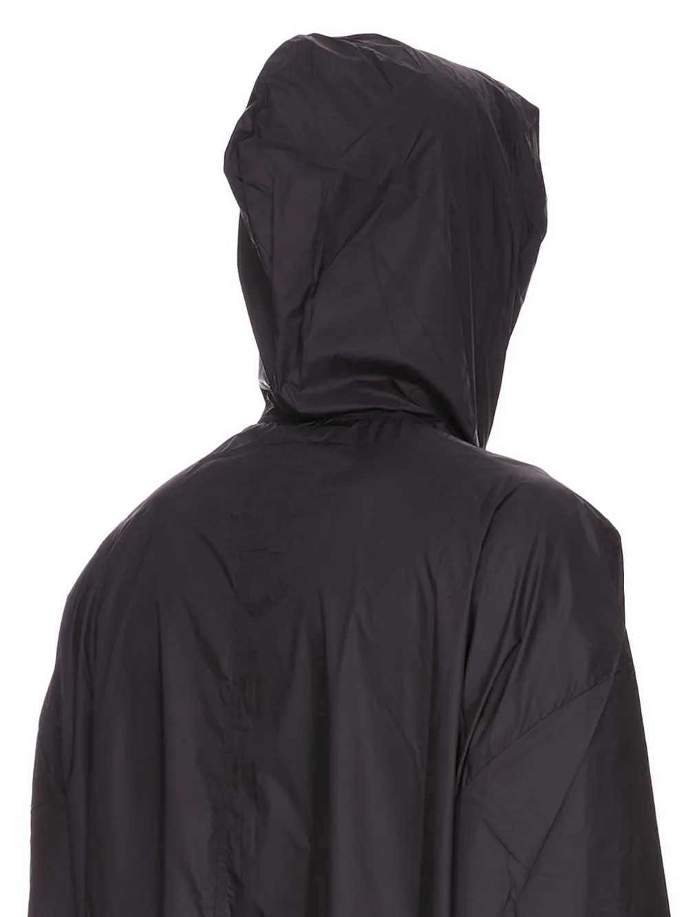 Champion X Rick Owens Jumbo Jason's Hoodie In Black Light Nylon