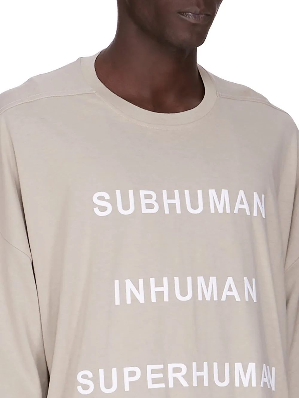 Champion X Rick Owens Tommy T In Pearl Cotton Jersey