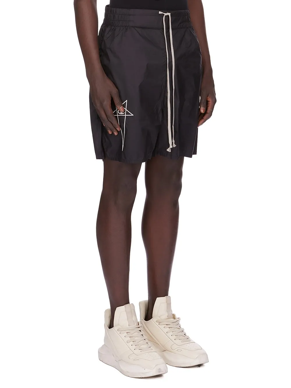 Champion X Rick Owens Shorts In Black Light Nylon