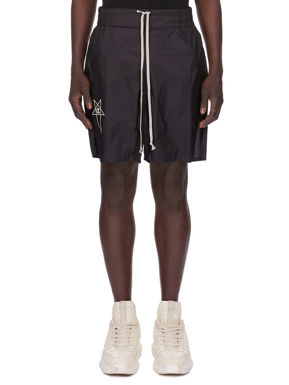 Champion X Rick Owens Shorts In Black Light Nylon