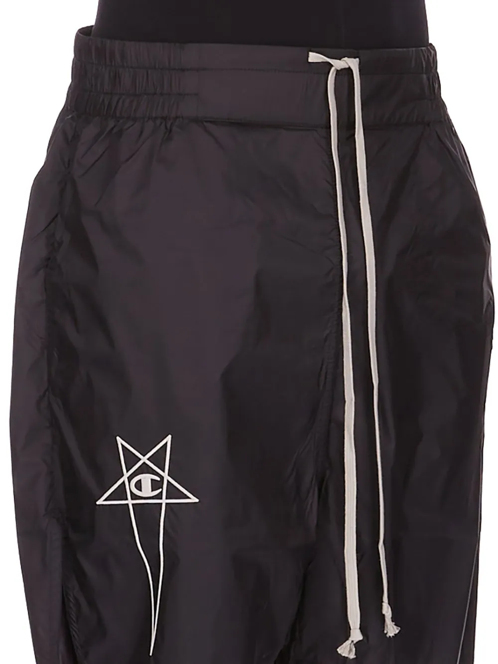 Champion X Rick Owens Shorts In Black Light Nylon