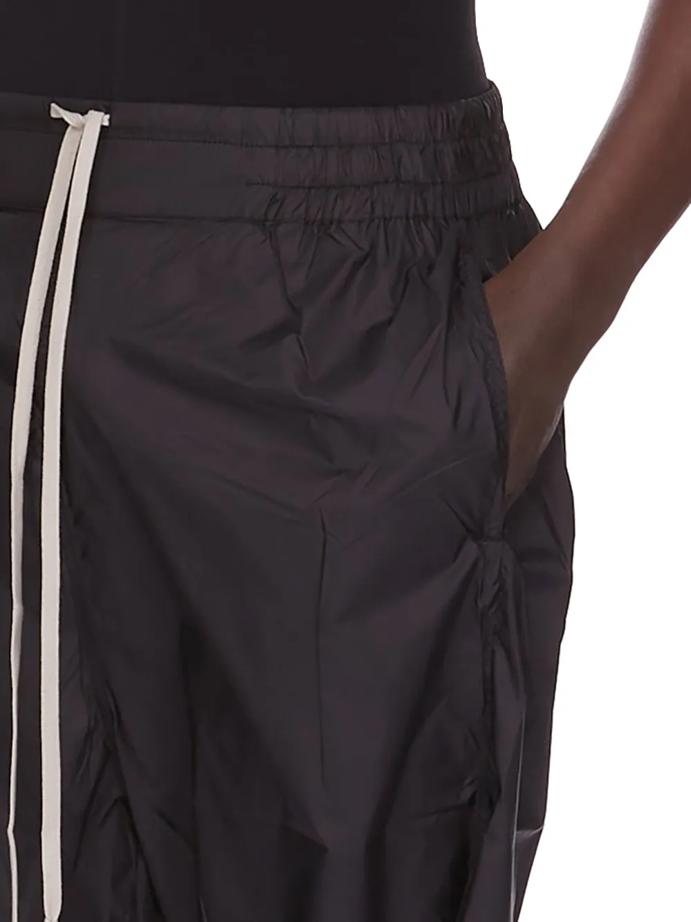 Champion X Rick Owens Shorts In Black Light Nylon
