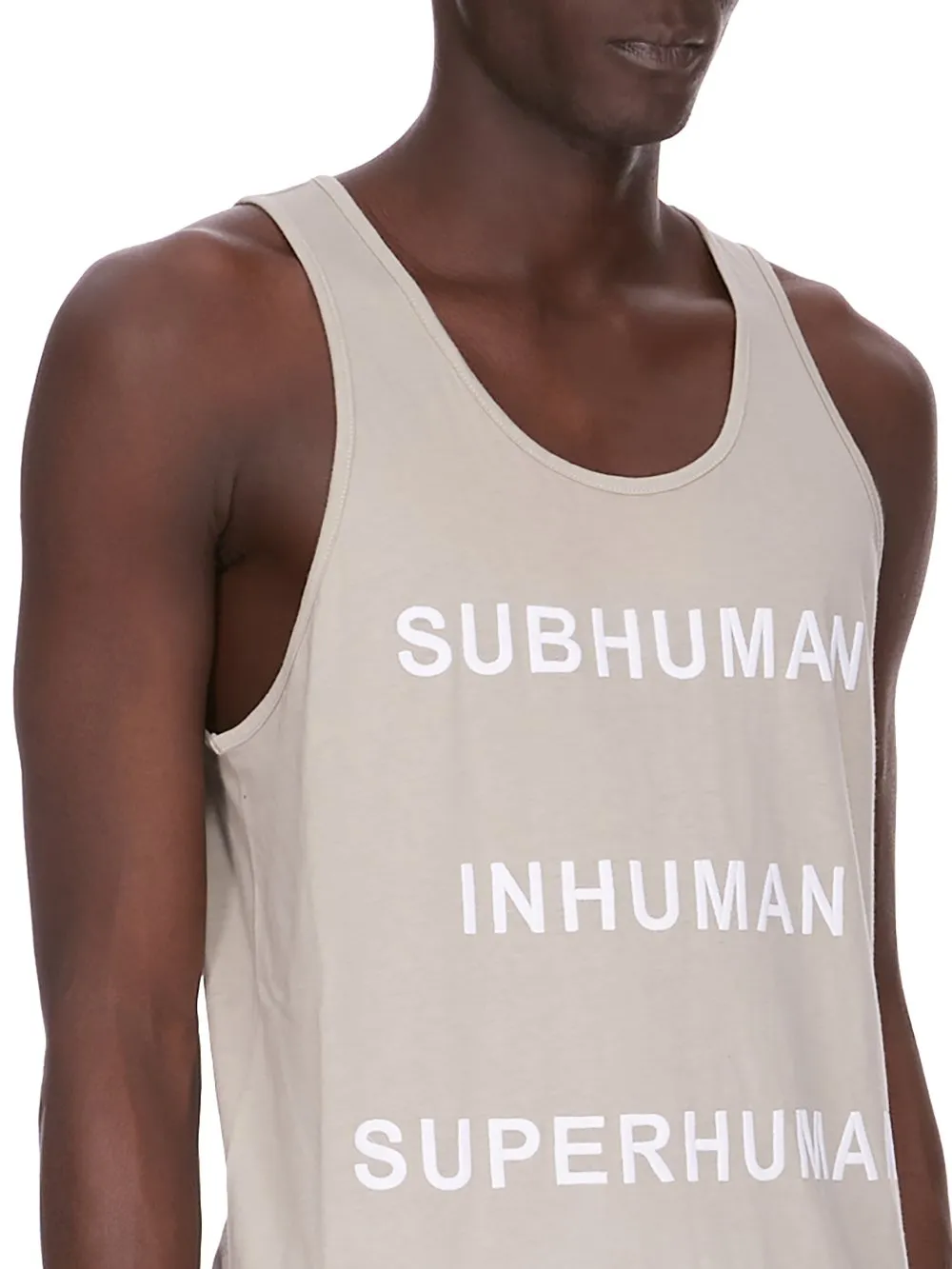 Champion X Rick Owens Basketball Tank In Pearl