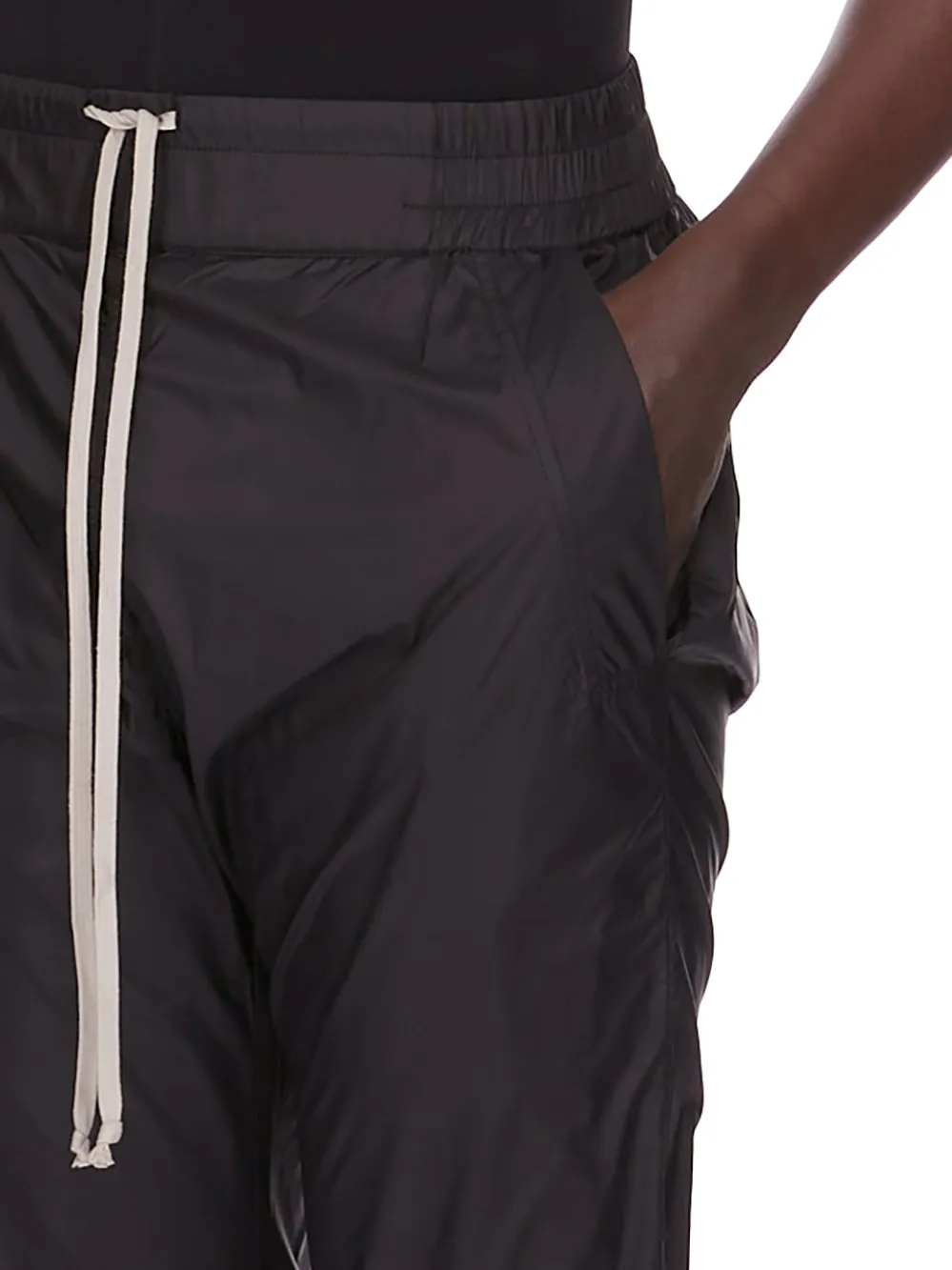 Champion X Rick Owens Joggers In Black Light Nylon