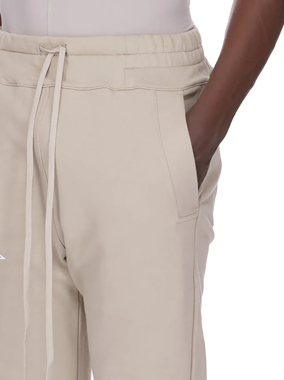 Champion X Rick Owens Joggers In Pearl Compact Felpa Jersey