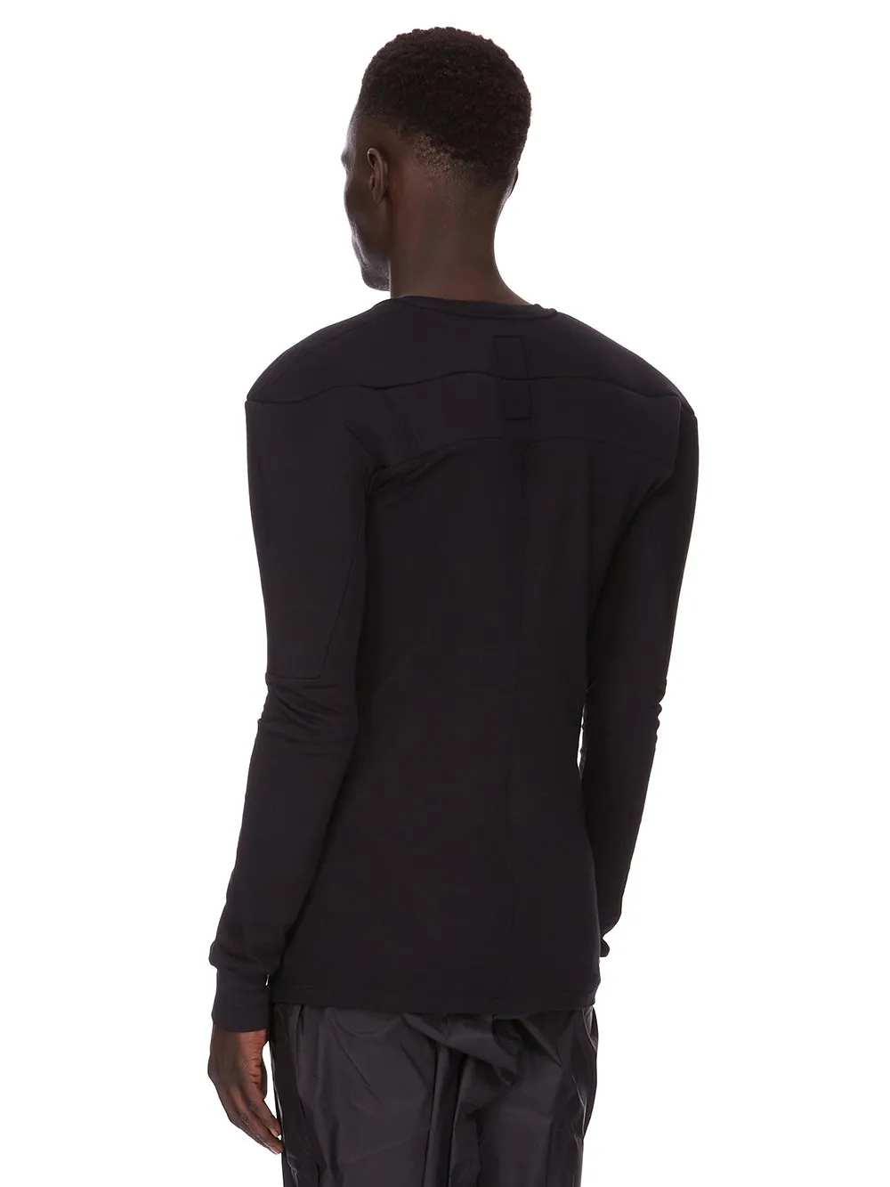 Champion X Rick Owens Girdered Harness In Black Cotton Jersey
