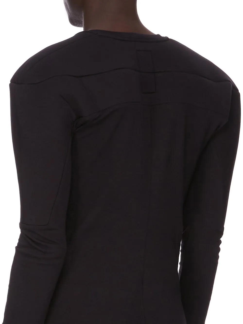 Champion X Rick Owens Girdered Harness In Black Cotton Jersey