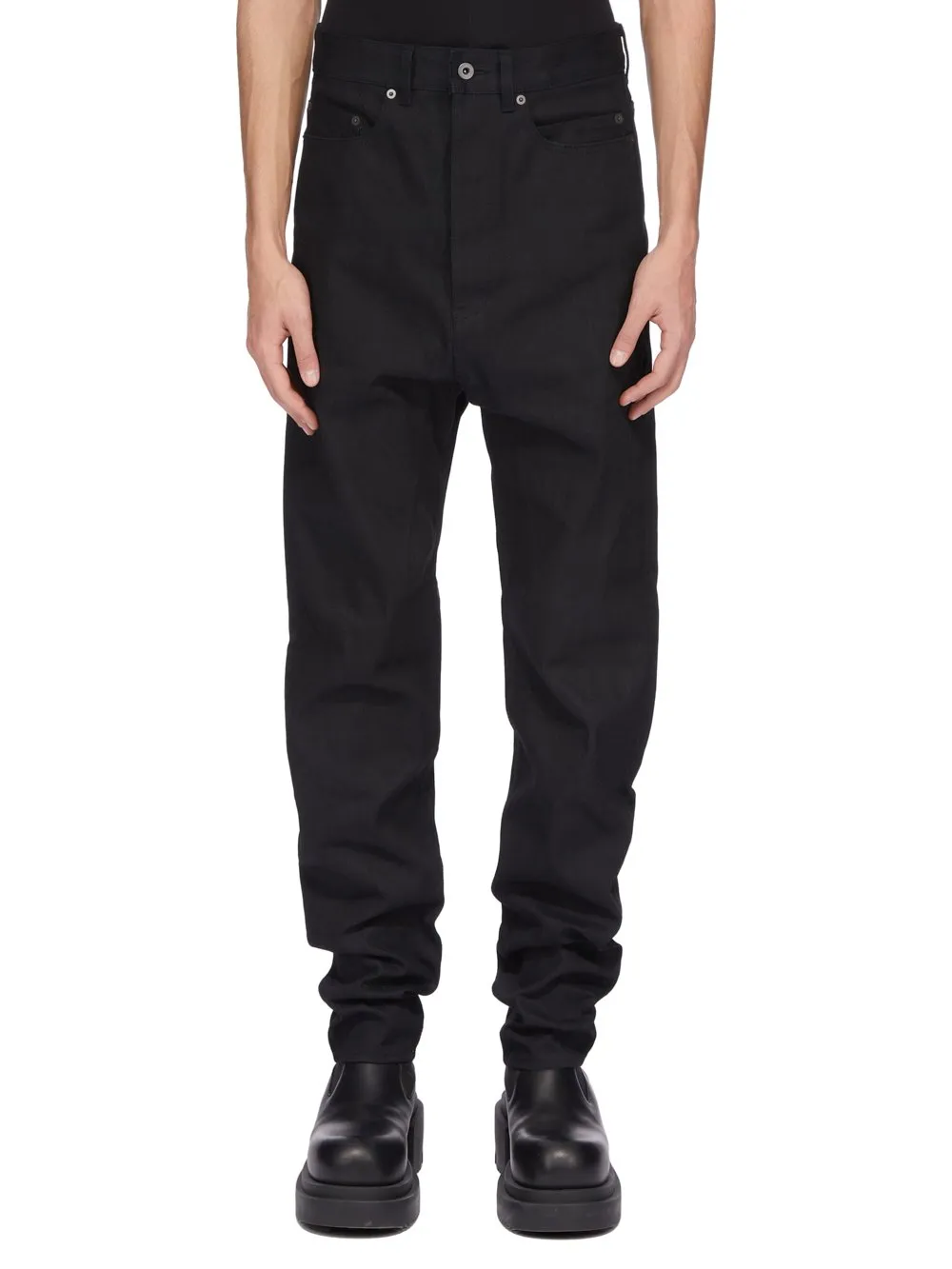 Drkshdw Concordians Collapse Long In 16Oz Black Denim