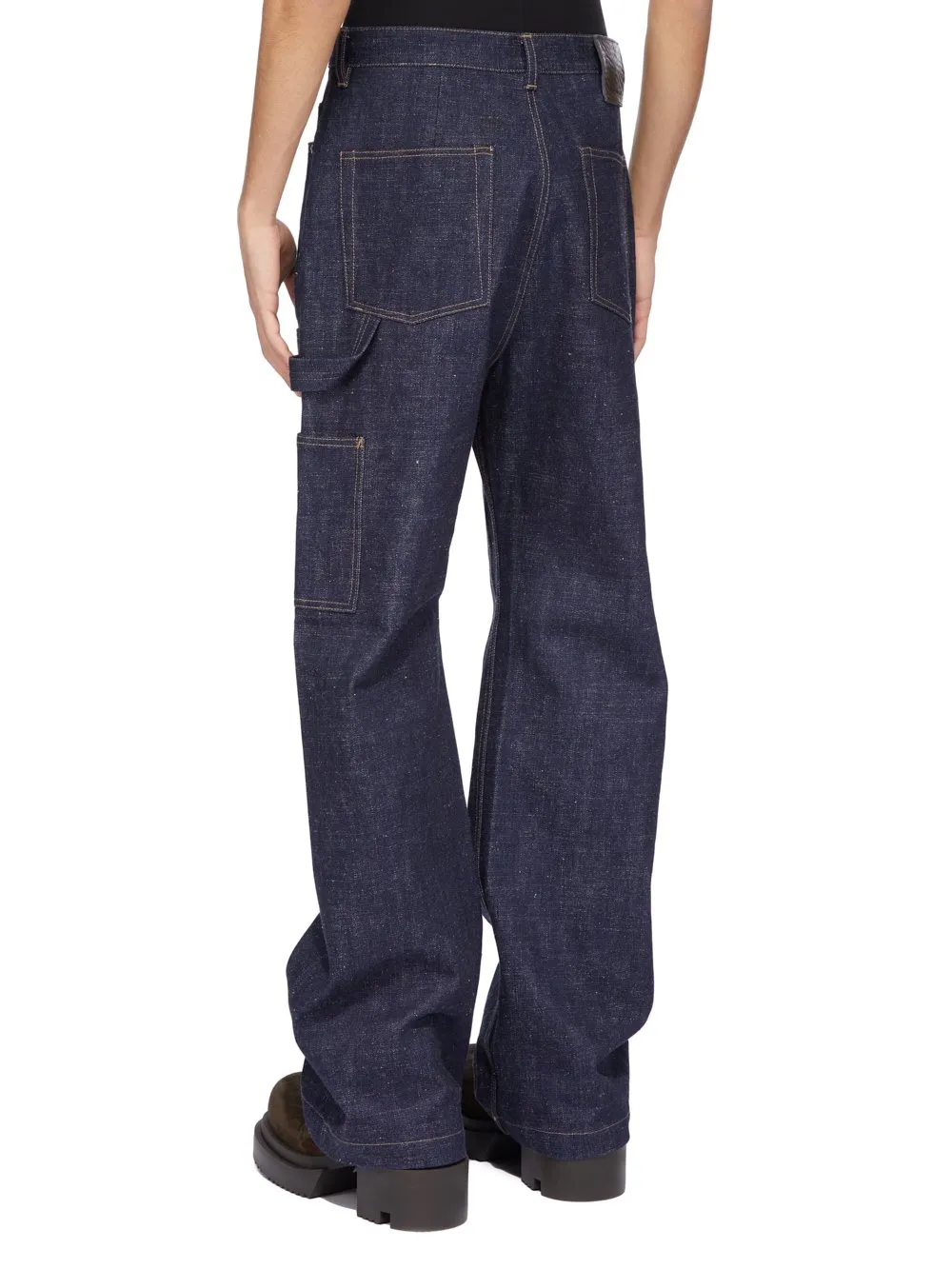 Drkshdw Concordians Strobe Double Knee In 16,5Oz Indigo Denim