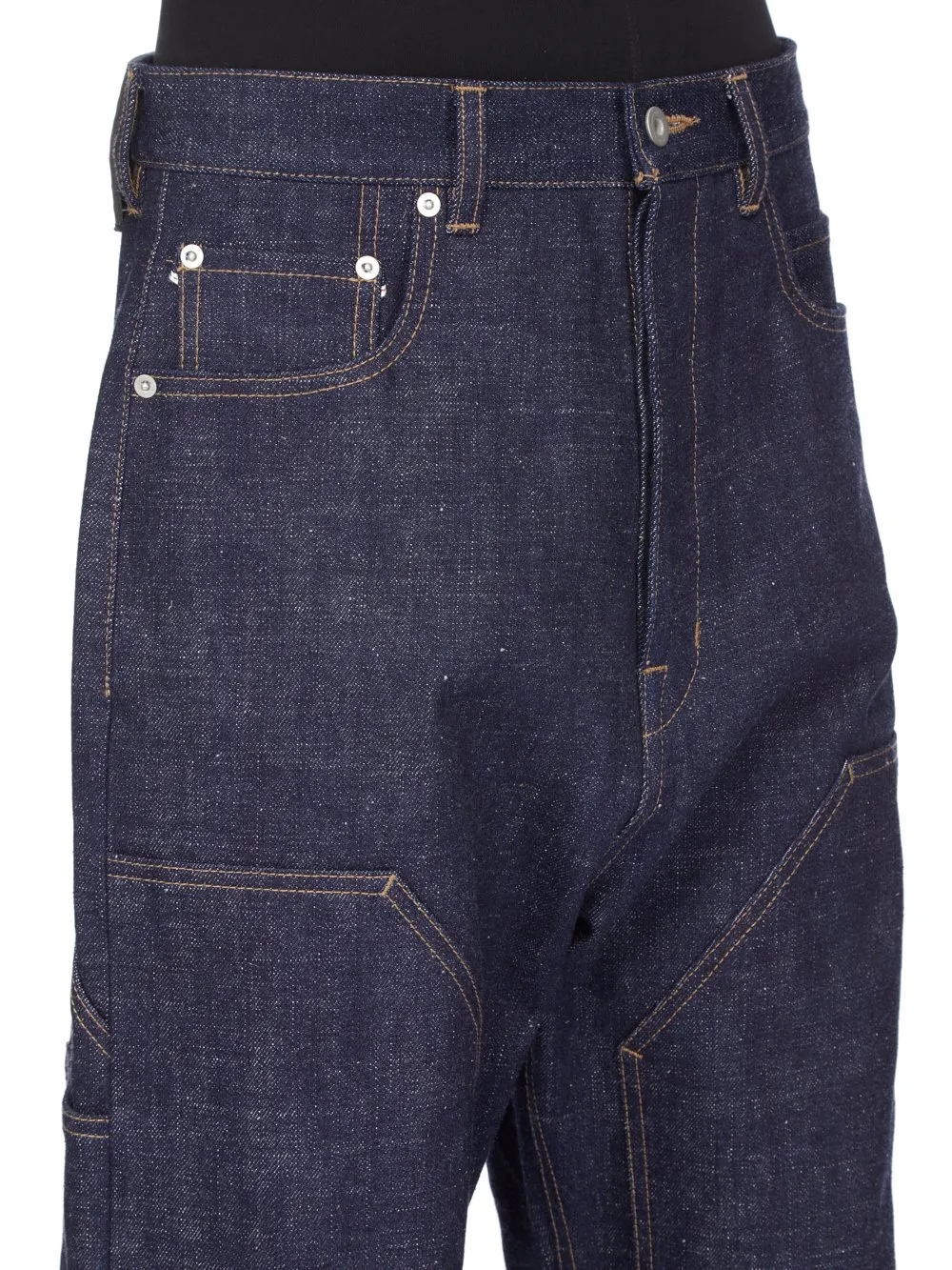Drkshdw Concordians Strobe Double Knee In 16,5Oz Indigo Denim