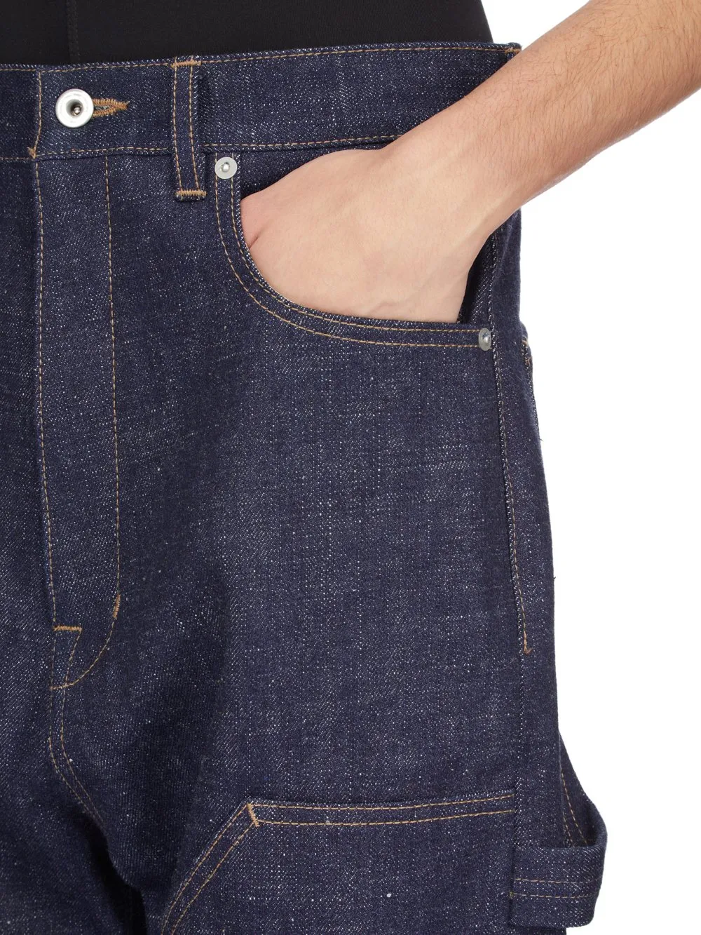 Drkshdw Concordians Strobe Double Knee In 16,5Oz Indigo Denim