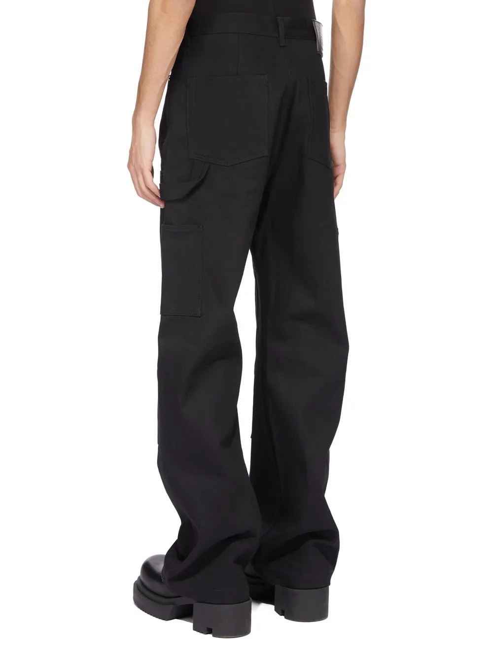 Drkshdw Concordians Strobe Double Knee In 16Oz Black Denim