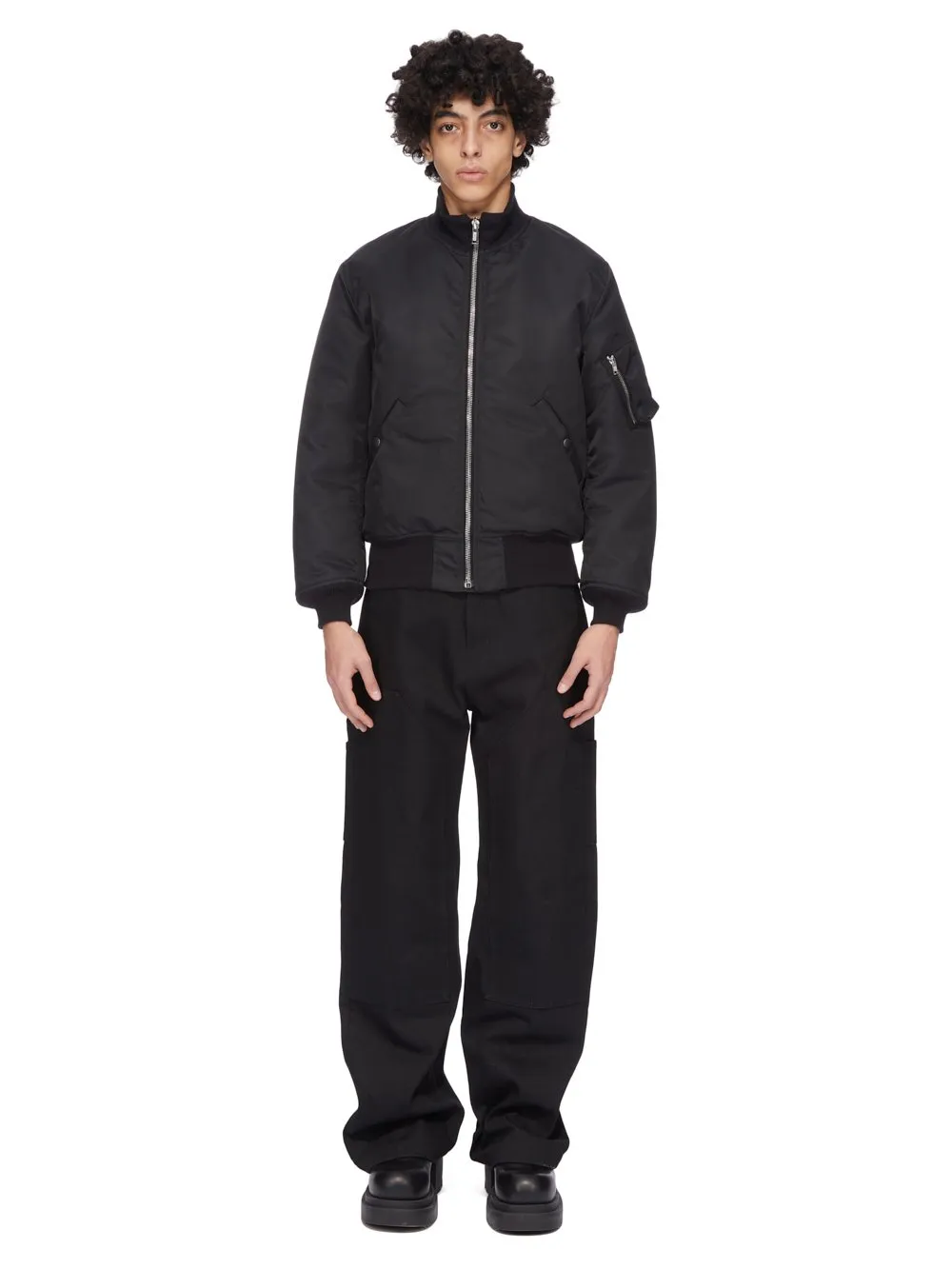 Drkshdw Concordians Strobe Double Knee In 16Oz Black Denim