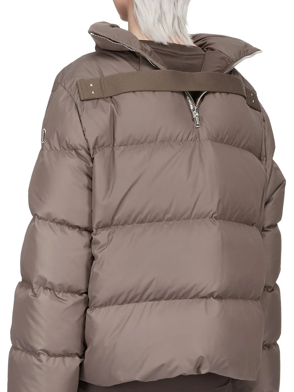 Moncler + Rick Owens Cyclopic Jacket In Dark Dust Recycled Taffeta