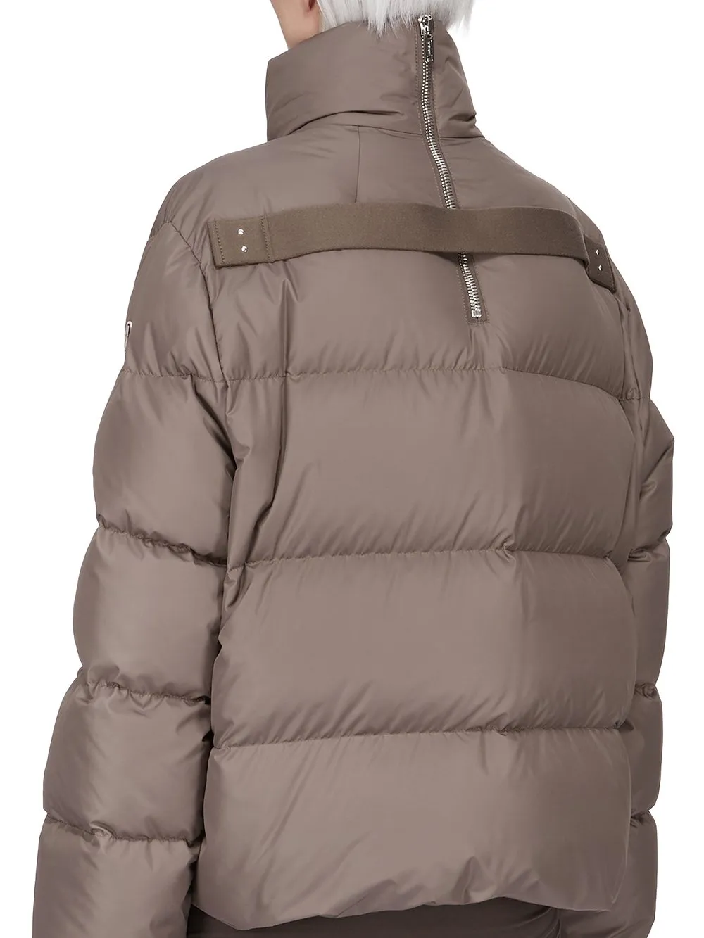 Moncler + Rick Owens Cyclopic Jacket In Dark Dust Recycled Taffeta