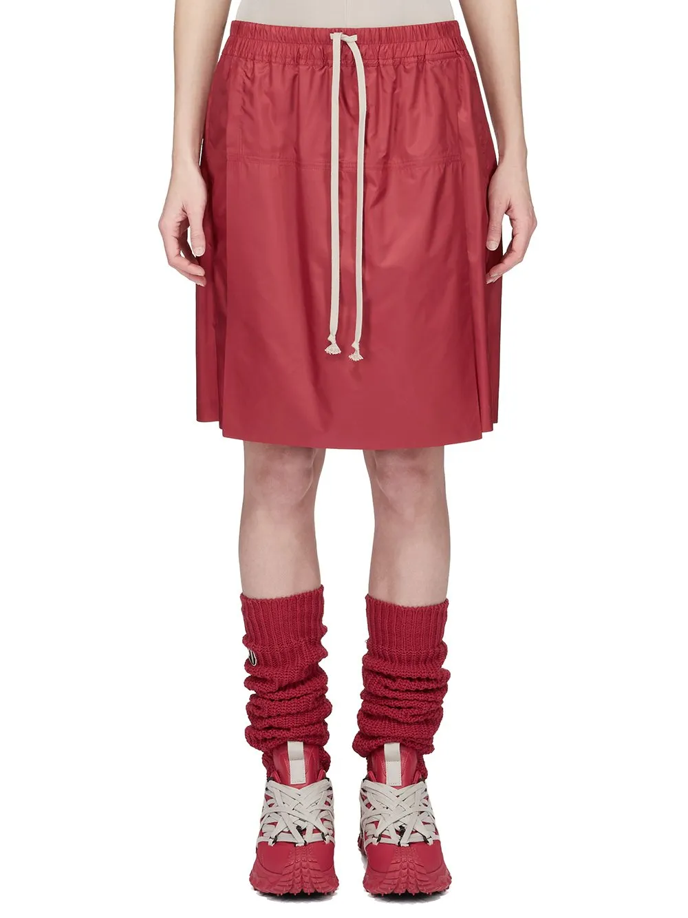 Moncler + Rick Owens Kiltshorts In Carnelian Recycled Ultra-Lightweight Polyester