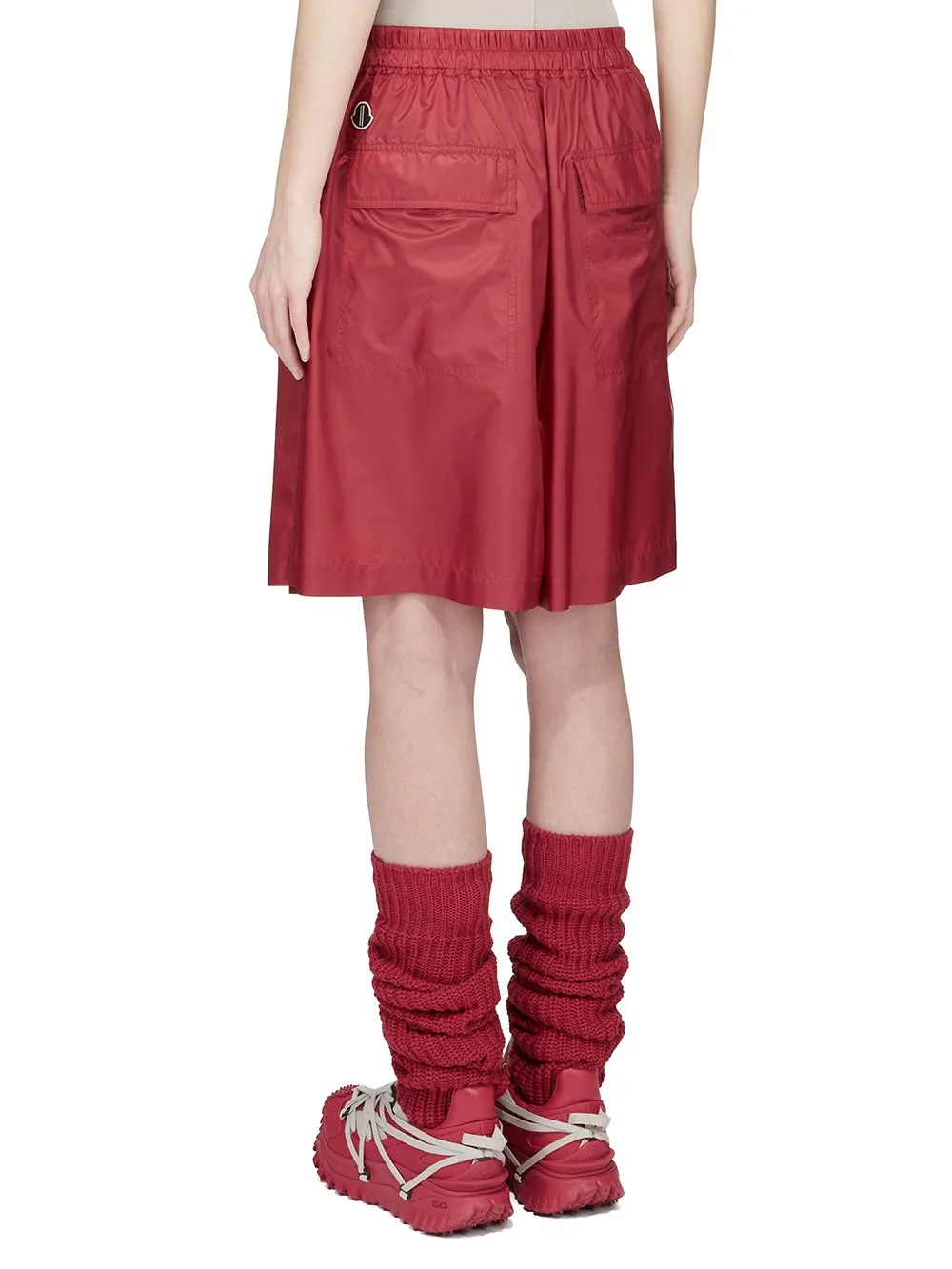 Moncler + Rick Owens Kiltshorts In Carnelian Recycled Ultra-Lightweight Polyester