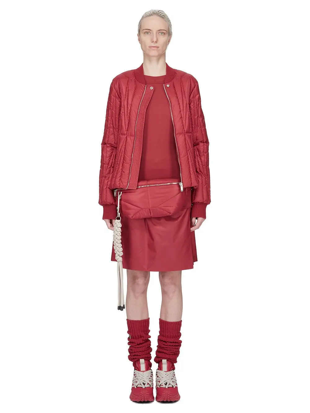 Moncler + Rick Owens Kiltshorts In Carnelian Recycled Ultra-Lightweight Polyester