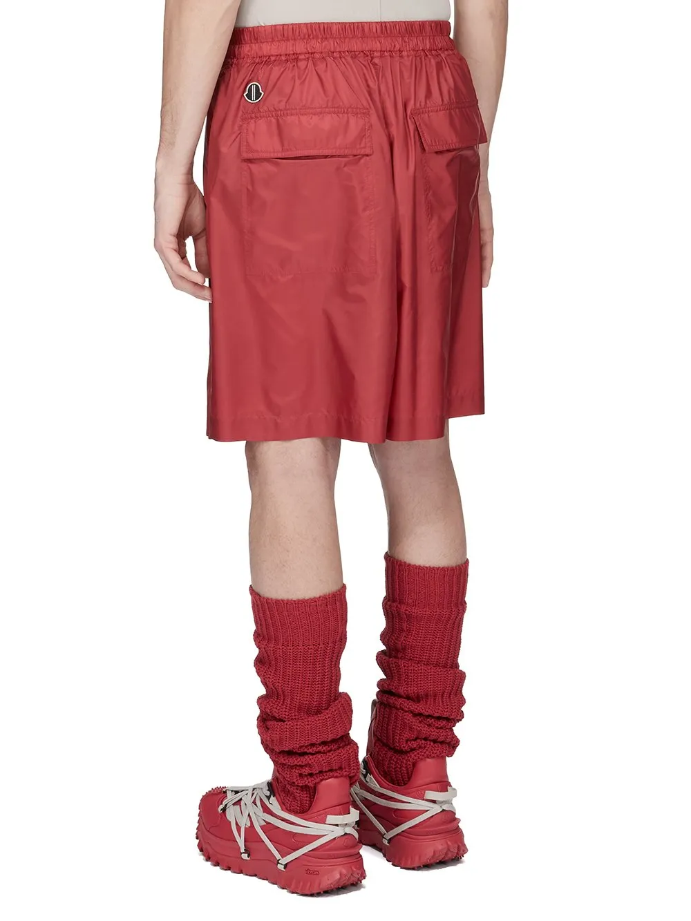 Moncler + Rick Owens Kiltshorts In Carnelian Recycled Ultra-Lightweight Polyester