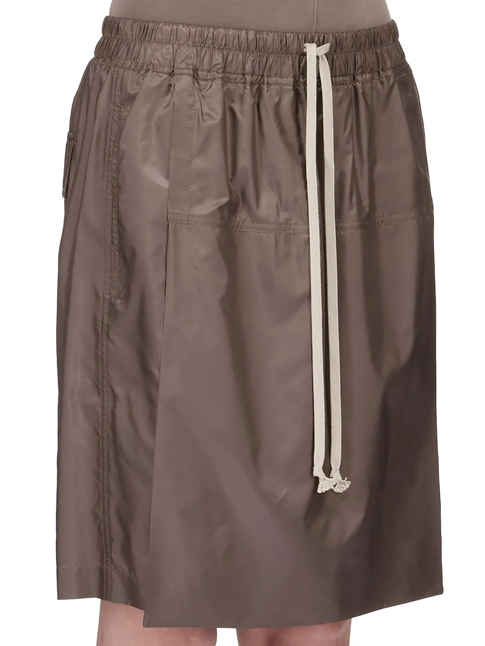 Moncler + Rick Owens Kiltshorts In Dark Dust Recycled Ultra-Lightweight Polyester