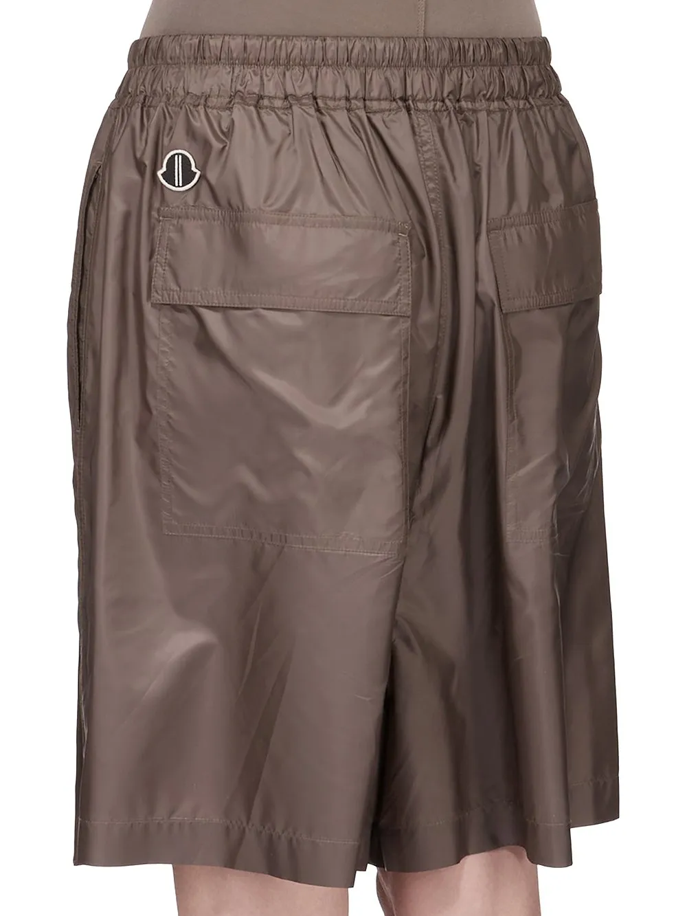 Moncler + Rick Owens Kiltshorts In Dark Dust Recycled Ultra-Lightweight Polyester
