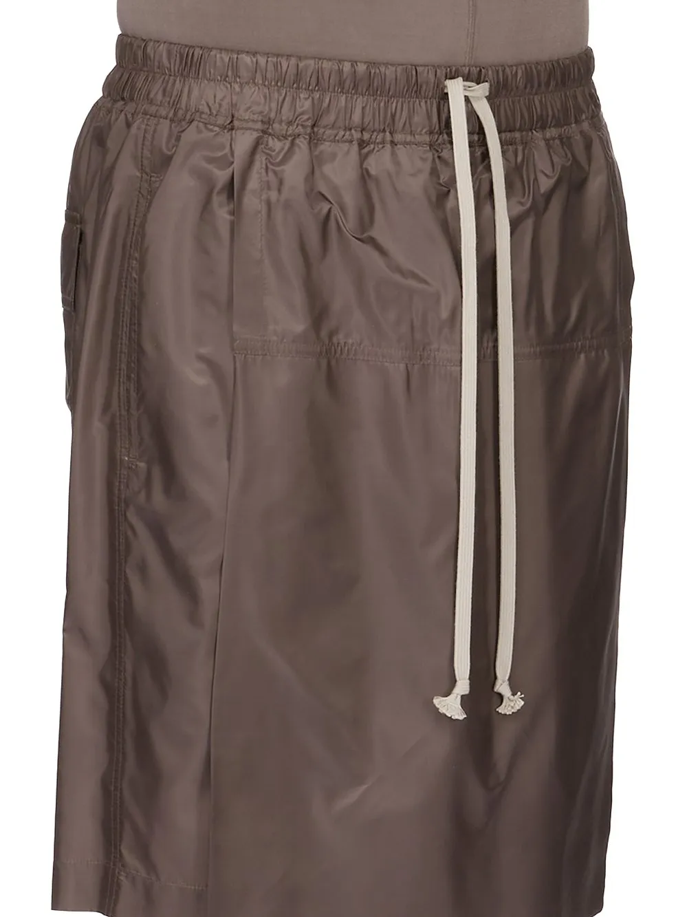 Moncler + Rick Owens Kiltshorts In Dark Dust Recycled Ultra-Lightweight Polyester