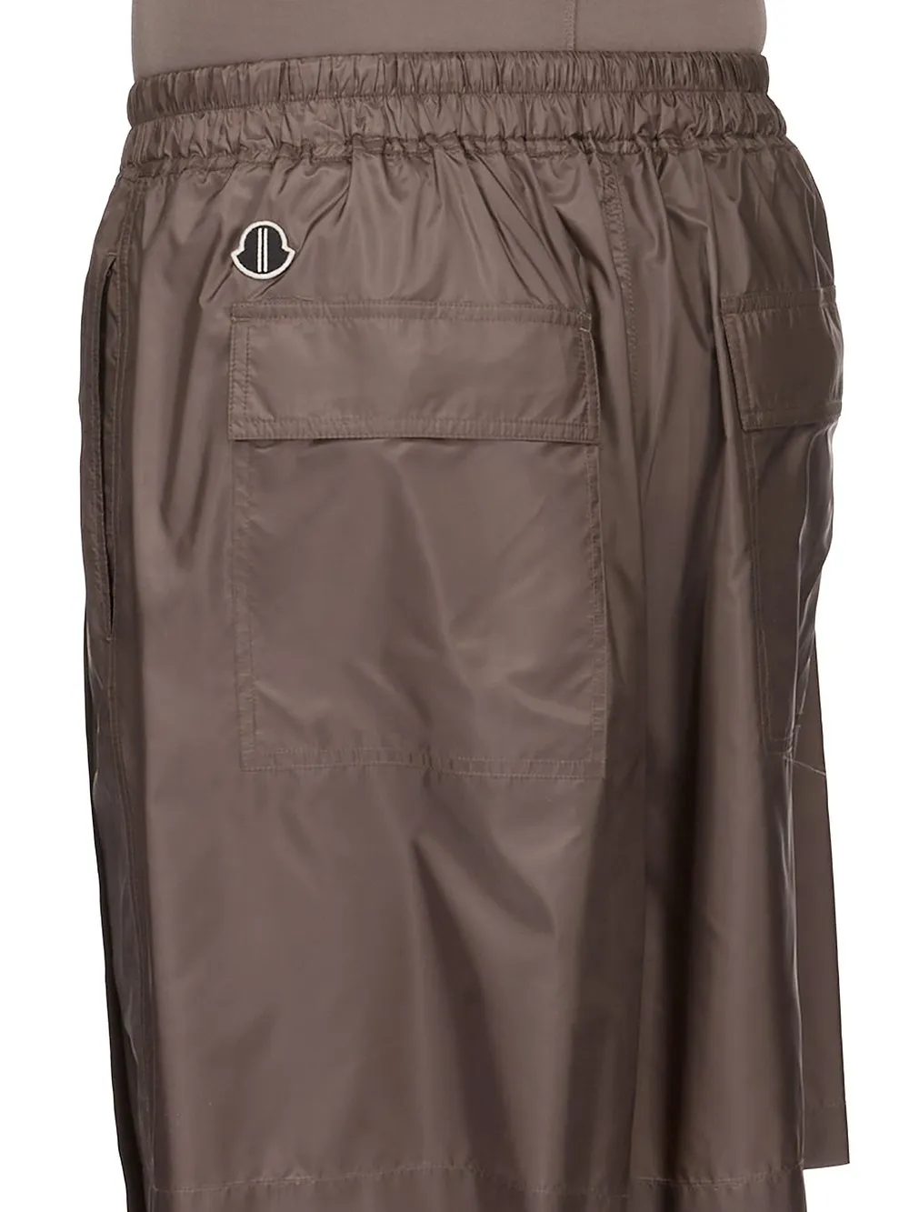 Moncler + Rick Owens Kiltshorts In Dark Dust Recycled Ultra-Lightweight Polyester